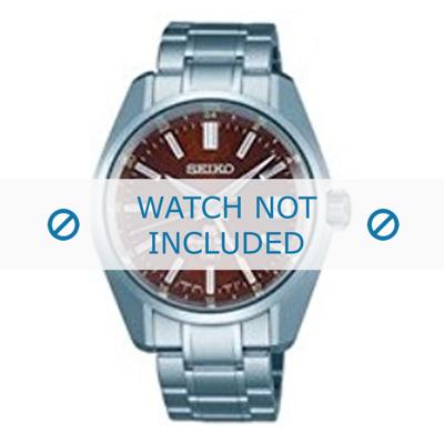 Seiko horlogeband 9S86-00E0-SBGJ021G Staal Zilver Seiko horlogeband 9S86-00E0-SBGJ021G Staal Zilver