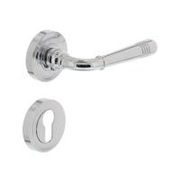 Intersteel Deurkruk Helena op rozet met profielcilinderrozetten - chroom - thumbnail