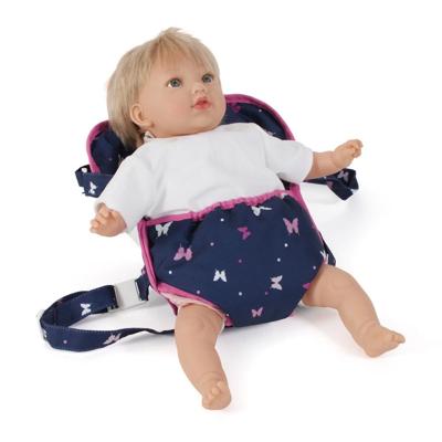 Poppen Draagzak - Vlinders Navy Roze