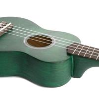 Cascha HH 3963 sopraan ukelele groen met tas en plectra - thumbnail
