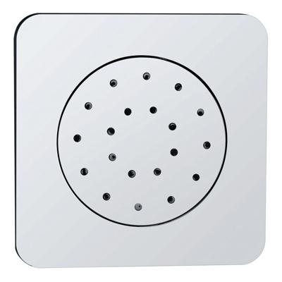 Inbouw verstelbare zijdouche vierkant 135x135 ABS chroom