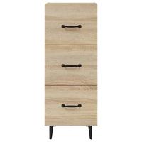 Dressoir 34,5x34x90 cm bewerkt hout sonoma eiken - thumbnail