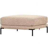 vtwonen Couple Poef - Polyester - Natural Melange - 44x100x100 - thumbnail