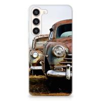 Samsung Galaxy S23 Plus | Siliconen hoesje | met foto Vintage Auto - thumbnail