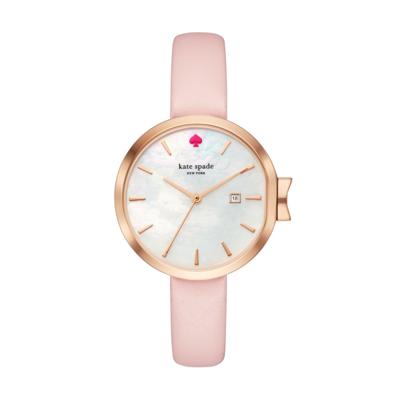 Horlogeband Kate Spade New York KSW1325 Leder Roze 12mm