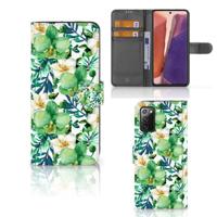 Samsung Galaxy Note 20 Hoesje Orchidee Groen - thumbnail