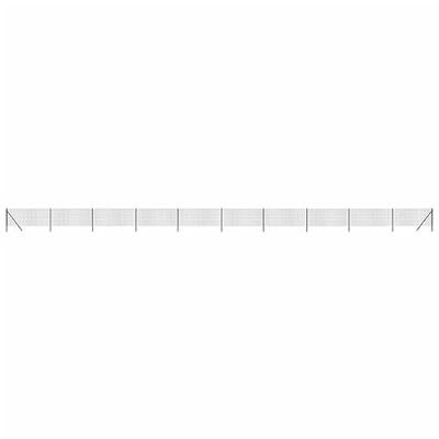 VidaXL Draadgaashek 1,1x25 m gegalvaniseerd staal antracietkleurig