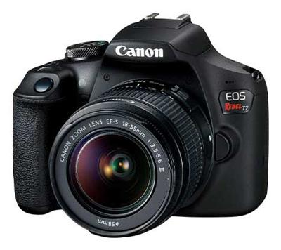 Canon EOS Rebel T7 DSLR Camera|2 Lens Kit met EF18-55mm + EF 75-300mm lens, zwart