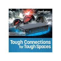 Manhattan USB 3.0 Hub voor industriële toepassingen 4-poorts USB 3.0 hub 4 Port zwart - thumbnail
