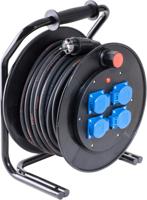33 meter kabelhaspel 3x1,5mm² met 4 contactdozen type K310 230V Keraf - thumbnail
