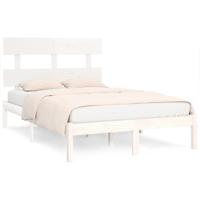 Bedframe massief hout wit 120x190 cm - thumbnail