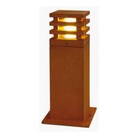 Buitenlamp staand RUSTY 40 cm hoog 3000K vierkant roest kleurig cortenstaal - thumbnail