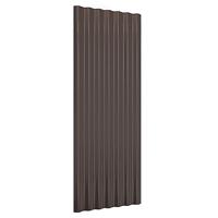 Dakpanelen 12 st 100x36 cm gepoedercoat staal bruin - thumbnail