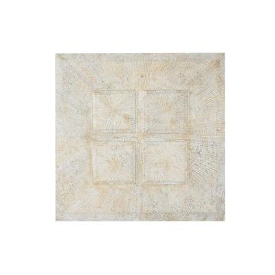 Wanddecoratie Home ESPRIT Wit Gouden Modern Decapé 120 x 3,5 x 120 cm