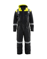 Blåkläder Shell overall 67861977 | Zwart/High-Vis Geel | Maat 48 - 7330509423707 - thumbnail