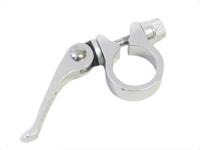 Zadelpenklem Ergotec SCQ-080 ø28.6 mm aluminium met snelspanner - zilver - thumbnail