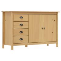 VidaXL Dressoir hill 130x40x80 cm massief grenenhout honingbruin - thumbnail