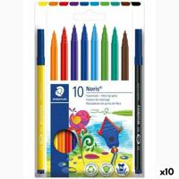 Set Viltstiften Staedtler Noris 326 Multicolour (10 Stuks) - thumbnail