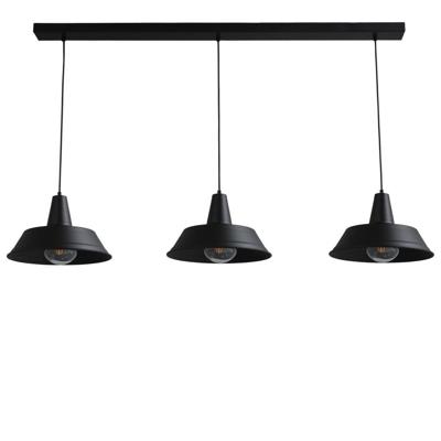 Masterlight Zwarte vintage eetkamer lampIndustria 3x35 - 2546-05-05-S-130-3