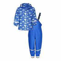 Playshoes regenpak 2-delig Vissen Blauw-140 - thumbnail