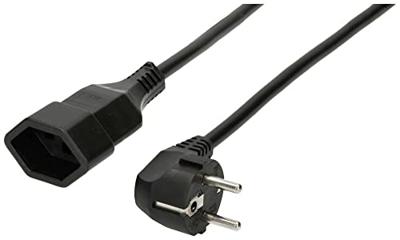 Max Hauri 167768 Stroom Netkabel Zwart 0.5 m