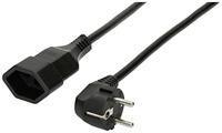 Max Hauri 167768 Stroom Netkabel Zwart 0.5 m - thumbnail