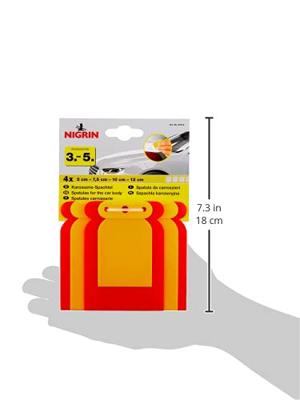 NIGRIN 21014 Karosserie-Spachtelsatz 4 onderdelen