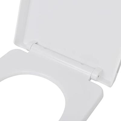 VidaXL Toiletbril soft-close met quick-release ontwerp vierkant wit