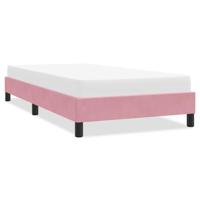 Bedframe zonder matras 80x220 cm fluweel roze - thumbnail