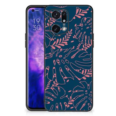 OPPO Find X5 Pro Bloemen Hoesje Palm Leaves OPPO Find X5 Pro Bloemen Hoesje Palm Leaves