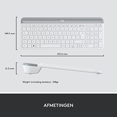 Logitech MK470 Slim Wireless Keyboard and Mouse Combo desktopset - thumbnail