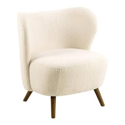 Bendt Fauteuil 'Bram' Teddy, kleur Crème