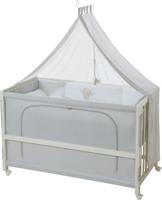 roba Babybed Room Bed 60 x 120 cm (Hartenbreker beer, Wit) - thumbnail