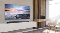TCL TS8111 Soundbar met geïntegreerde subwoofer en draadloze Bluetooth, Dolby Atmos 2.1 (39 inch luidspreker, HDMI ARC, wandmontage, afstandsbediening, drie geluidsmodi) - thumbnail