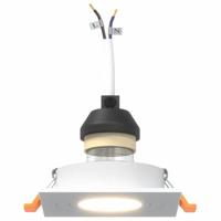 VidaXL Spotje 24 pcs wit 9 x 9 x 2 cm aluminium - thumbnail