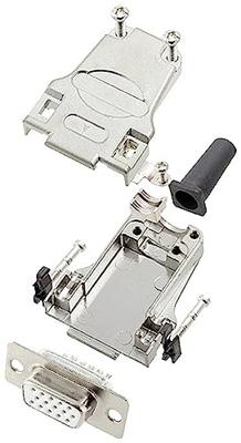 encitech DTZF09-HDS15-W-K 6355-8063-11 D-sub female connectorset 180 ° Aantal polen: 15 Soldeerkelk 1 stuk(s)