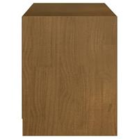 Tv-meubel 104x33x41 cm massief grenenhout honingbruin - thumbnail