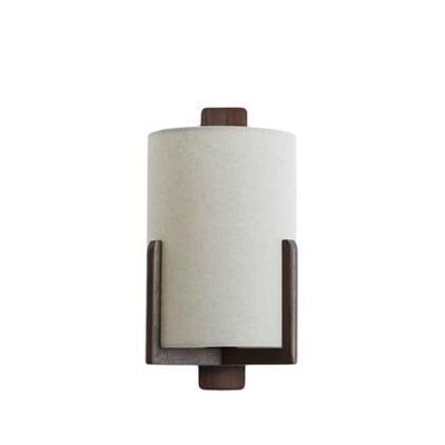 Light & Living Danish design wandlampLitto walnoot bruin met linnen - 3128743