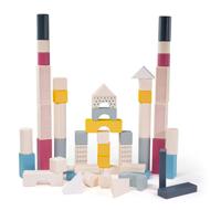 Bigjigs houten bouwblokken in opbergton, 50dlg - thumbnail