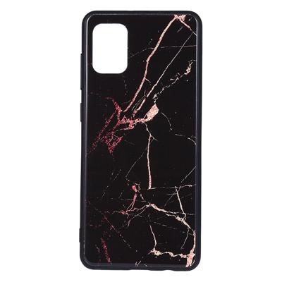 Shop4 - Samsung Galaxy A31 Hoesje - Harde Back Case Marmer Zwart Shop4 - Samsung Galaxy A31 Hoesje - Harde Back Case Marmer Zwart