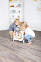 Small Foot Houten Baby Loopwagen Bloemen - thumbnail