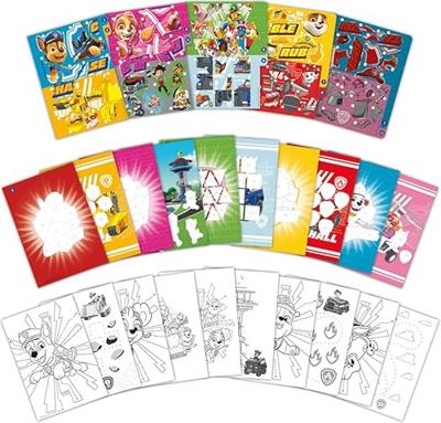 Totum paw patrol stickeren op nummer boek