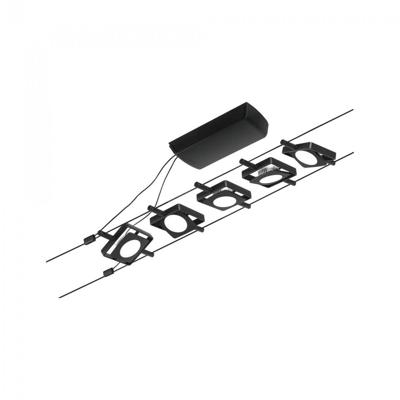 Paulmann 94424 Kabelsysteem compleet LED Zwart (mat), Chroom