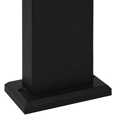 Buitenlampen staand 3 st 50 cm gegoten aluminium zwart