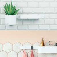 Hansgrohe Wandelement WallStoris 70 cm Mat Wit - thumbnail