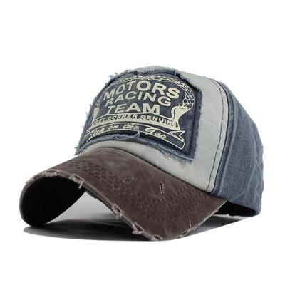 Kleurrijke Baseball Cap retro brief piek Cap Sunhat outdoor Leisure Travel Cap voor volwassene (koffie Navy)