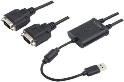 LogiLink Adapter USB > 2x Serieel usb-adapter