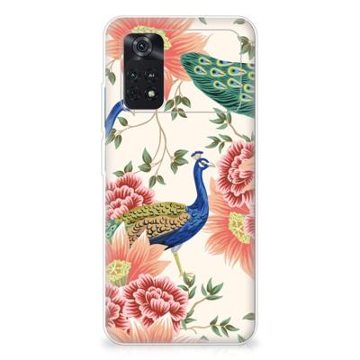 TPU Hoesje voor Xiaomi Poco M4 Pro 4G Pink Peacock TPU Hoesje voor Xiaomi Poco M4 Pro 4G Pink Peacock