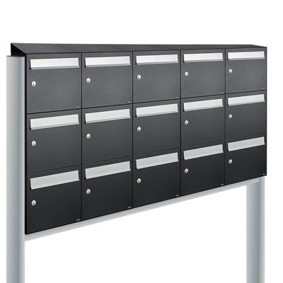 Allux Flow Set 5-Breed, 3-Hoog Met Dak Op Statief Zwart - 40040070_5x3ds