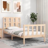 Bedframe zonder matras massief grenenhout 90x190 cm - thumbnail